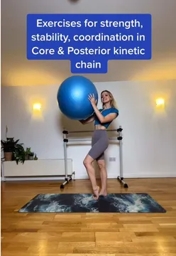 Exercises for strength, stability, coordination in Core & Posterior kinetic chain 💙 want to work on your strength to support your dance technique? Try these!  Check out my Kickstarter program now to apply for one month of online 1:1 coaching with me for £1!!! Limited availability - link in bio to apply #dance #onlinedance #dancetraining #alisoneager #dancer 