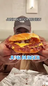 A first-person vlog review of a burger restaurant called Junk Burger. The creator walks through the experience of visiting the venue, ordering, and tasting the food, providing an honest critique of the quality.