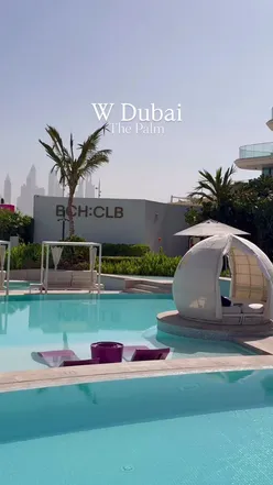 Vibrant atmosphere at W Dubai - The Palm, showcasing luxury travel vibes @W Hotels #Dubai #DXB #LuxuryHotels