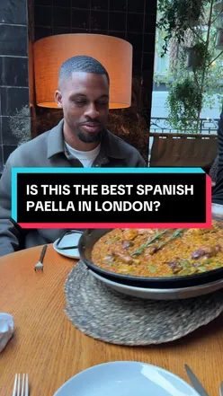 Is this the best paella in London? Arros QD in Fitzrovia. My Spanish folk need to authenticate this one 🔥  Paella £33pp Lamb Ribs £34 Prawn £30 Scallop £14 Cheesecake £19 #food #paella #restaurant #viral #fyp 