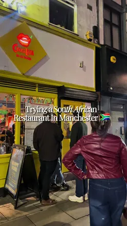 South African dishes at Chakalaka NQ, featuring vibrant flavors and a variety of options in Manchester's Northern Quarter.