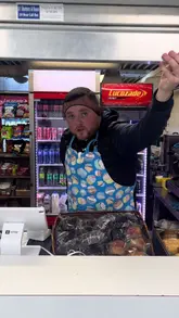 A comedic, vlog-style review of a sausage roll at Ballyfermot College, featuring the creator interacting with the canteen staff and students.