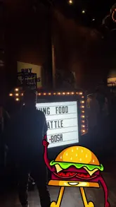 A vlog-style review of a 'Kung Food Battle' event at Wylam Brewery, featuring three different street food vendors: The Big Banh, Korean Street Food, and Copper Ricebox. The creator provides a brief review of the food from each stall, highlighting the pork belly banh mi, Korean fried chicken, and pork shoulder bao buns.