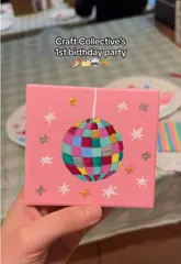 A short, upbeat video documenting a birthday craft event in Glasgow. The footage captures the group painting coasters, enjoying canned iced lattes, and cutting into a large birthday cake, highlighting the social and creative nature of the experience.