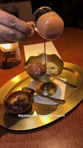 A polished, fast-paced montage showcasing a high-end Italian restaurant in Mayfair. The video features a variety of dishes including lobster pasta, truffle pizza, and a decadent pistachio dessert, alongside glimpses of the elegant interior and bar area.