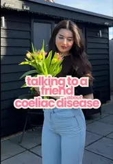 The creator shares a personal narrative about navigating social situations and dining out with Coeliac disease. The video features clips of her in a car, shopping for gluten-free products, visiting a cafe for coffee, and dining at a restaurant, all while discussing her journey toward confidence in explaining her dietary needs.