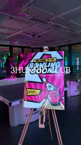 The video is a vlog-style review of a 'Bowling Social' event at 3hunnidclub. The creator shares their experience, highlighting the social nature of the event, the bowling activity, and a bingo game that encouraged interaction between strangers. The video features the creator talking to the camera, shots of the venue, and clips of attendees enjoying the event.