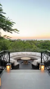 A cinematic tour of the Hilton Yala Resort in Sri Lanka, showcasing the luxurious room, bathroom, private pool, dining experience, and a safari excursion.