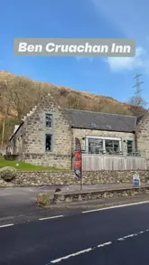 A travel vlog documenting a stay at the Ben Cruachan Inn in Scotland. The video features a tour of the accommodation, highlights the dog-friendly policy, showcases the bar and dining experience, and includes footage of nearby local attractions like St Conan's Kirk and Kilchurn Castle.