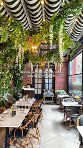 The video features a high-quality, aesthetic tour of Dalloway Terrace in London, focusing on their seasonal afternoon tea experience. It highlights the floral-themed decor, the presentation of the food, and the overall atmosphere of the venue.