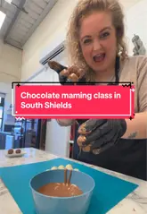A vlog-style video documenting a chocolate-making class at The Canny Chocolate Company in South Shields. The creator participates in the workshop, interacts with the instructor, and showcases the process of creating truffles and Easter eggs, highlighting the fun and hands-on nature of the experience.