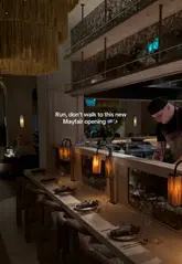 A promotional video for Fenix in Mayfair, showcasing the restaurant's upscale interior, modern Aegean cuisine, and dessert service.