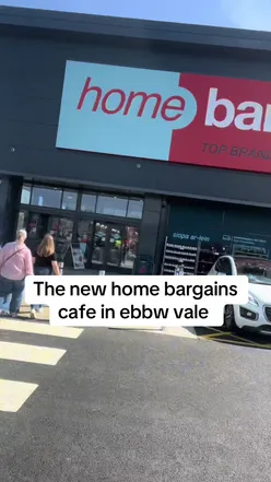 The new ebbw vale home bargains cafe 