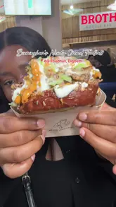A creator visits AQ Foodhall in Digbeth, Birmingham, showcasing various stalls including Fat Belly, Kohitayn, Broth Noodle Bar, and Frost + Froth. The video features quick cuts of the venue, the food preparation, and the creator tasting the items.
