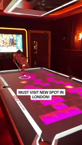 A promotional video for Poolhouse in London, showcasing their tech-powered pool tables, bar area, and food offerings. The video features quick cuts, text overlays, and a voiceover explaining the interactive nature of the pool games, positioning the venue as a fun spot for social outings.