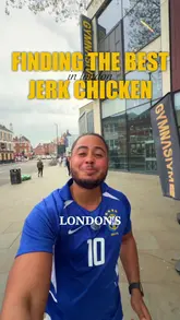 A creator visits a Caribbean street food stall called Joy and Gladness in London to review their jerk chicken and curry goat. The video features the creator interacting with the chef, showing the cooking process, and tasting the food.