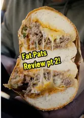A review of a Philly cheesesteak from Fat Pats in East London, focusing on the quality of the steak, cheese, and bread.