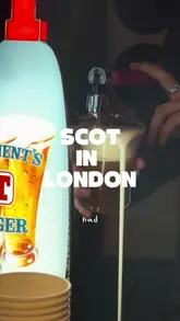 Scottish themed event in London at Auld Hag, featuring Irn-Bru cocktails, Tennent's Lager on tap, and In-N-Oot style burgers.