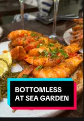 A short, punchy promotional video showcasing a bottomless king prawn and spiced pineapple margarita offer at a restaurant. The video focuses on the preparation and presentation of the food and drinks.