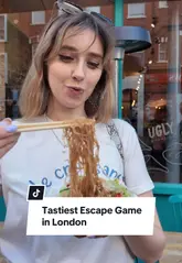 A group of friends participates in a self-guided 'Gourmaze' food trail in London, solving WhatsApp riddles to navigate between Fitzrovia and Covent Garden while collecting Asian street food along the way.