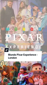 A family visits the Mundo Pixar Experience in London, showcasing various immersive rooms themed around popular Pixar films. The video highlights the interactive elements, photo opportunities, and the gift shop, positioning it as an ideal day out for families.