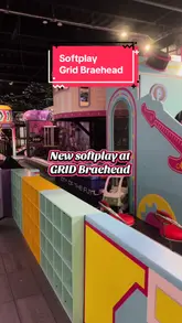 A short, handheld video tour of a new softplay facility located at the Grid in Braehead, showcasing the various play structures and ball pits.