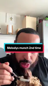 A creator reviews a Caribbean takeaway meal from Melodys Munch, featuring oxtail, jerk chicken, chips, and various drinks. The video includes the creator and his family tasting the food at home, providing direct feedback on the quality.