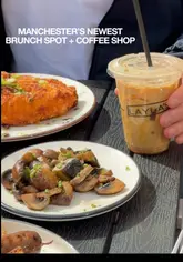 A short, engaging video showcasing a new canal-side brunch spot in Manchester called Layla's. The video features quick cuts of the menu, the exterior location, the interior decor, and various brunch dishes and drinks.