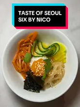 The creator reviews the 'Taste of Seoul' six-course tasting menu at Six by Nico. The video features the creator trying each course, providing honest feedback on the flavors and textures, and showcasing the overall dining experience, including personalized chopsticks and a goodie bag.