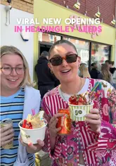 A vlog-style review of a new frozen yogurt shop in Headingley, Leeds, showcasing the unlimited toppings and the overall experience.