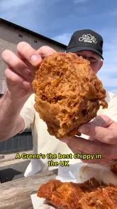 A review of George A Green Fisheries in Wakefield, focusing on their fish and chips, including a breakdown of the menu items, prices, and the creator's honest opinion on the quality of the food, specifically the batter and the beef dripping cooking method.
