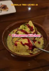 A review of Cinnamon Kitchen in Spitalfields, showcasing various dishes including chilli paneer, grilled malai broccoli, mutton curry, and desserts, with a call to action to book via TheFork.