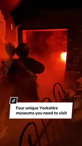 A listicle-style video showcasing four unique museums in Yorkshire: Eden Camp, Scarborough Fair Collection, Ryedale Folk Museum, and Thackray Medical Museum. The creator provides a brief, engaging overview of each location, highlighting key exhibits and the overall atmosphere to encourage visits.