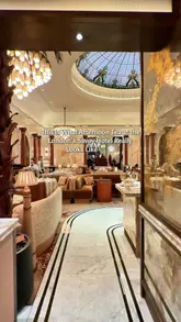 A high-quality, cinematic showcase of the afternoon tea experience at The Savoy Hotel in London. The video features elegant interior shots of the venue, live piano music, a champagne toast, and close-ups of the tiered afternoon tea service, including finger sandwiches, scones with clotted cream and jam, and delicate pastries.