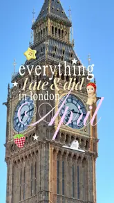 A compilation video showcasing various food and activity spots across London, including sushi, Mediterranean dining, bubble tea, and interactive games.