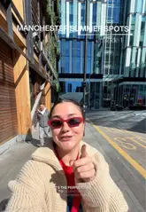 A creator visits a new cafe in Manchester, highlighting its waterside location and sunny outdoor seating. The video features a review of their brunch dishes, including Turkish eggs and eggs benedict, as well as their coffee, while providing an honest assessment of the experience.