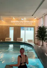 A short, atmospheric tour of a city centre spa in Manchester, highlighting the pool, sauna, steam room, and relaxation areas.