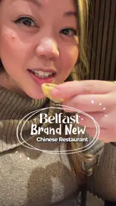 The creator visits Lanting, a new Chinese restaurant in Belfast, providing a tour of the venue and highlighting their signature Peking duck service. The video features close-ups of various dishes, including dim sum and garlic prawns, and captures the lively atmosphere of the restaurant, including a birthday celebration.