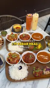 A promotional video for Chourangi in London, highlighting their £19 kebab lunch deal. The video features a variety of dishes, including curries, kebabs, and desserts, alongside shots of the restaurant's interior.