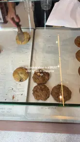 A short, punchy video showcasing a cookie shop in Glasgow, featuring close-ups of various cookies and lattes, along with a quick tour of the shop's interior.