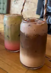 A short montage showcasing breakfast items including French toast, Eggs Benedict, and iced lattes at a cafe called Hidden in Wakefield.