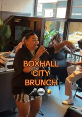 The video is a high-energy, handheld vlog showcasing a bottomless brunch experience at Boxhall City. It features the creator and friends enjoying cocktails, food, and live entertainment, including a singer and a DJ. The editing is fast-paced, capturing the vibrant, party-like atmosphere of the venue.