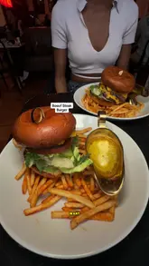 Boeuf Steak Burger, Dublin | Bottomless Reasturant in Dublin | They Offer Bottomless Fries and Bottomless Wings.  💌 - Thank you @Boeuf  #dublinfood #dublincity #foodreview #foodie #foodtok 