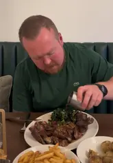 A review of Crave @ 52 in Bristol, featuring two creators trying a variety of dishes including prawns, steak, fried chicken, and desserts, while showcasing the restaurant's interior and terrace.