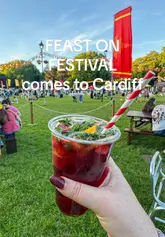A fast-paced, engaging reel capturing the atmosphere of the Feast On Festival in Cardiff's Bute Park, featuring a wide array of street food, drinks, live music, and cooking demonstrations.