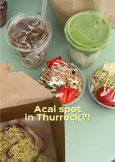 A short, upbeat vlog-style review of the Mocha & Matcha Bar in Thurrock, highlighting their açaí bowls, matcha drinks, and sweet treats.
