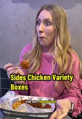 A mother-daughter duo reviews the new customizable Chicken Variety Boxes at Sides, showcasing the various base, flavor, and add-on options available.