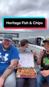 A group of food reviewers visit Heritage Fish & Chips in Liverpool to sample their ribs, salt and pepper box, and chicken wings. The video features candid reactions to the food, including a spontaneous interaction with a local resident who joins them for a picnic in the car park.