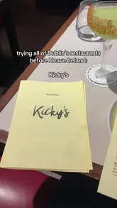A personal review of Kicky's restaurant in Dublin, where the creator shares their thoughts on the food and drinks, providing a helpful guide for potential visitors.