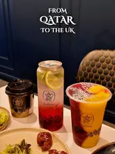 A promotional reel for Teatime Leicester showcasing a variety of their menu items, including loaded fries, noodles, burgers, desserts, and specialty teas. The video uses quick, rhythmic cuts to highlight the food presentation.